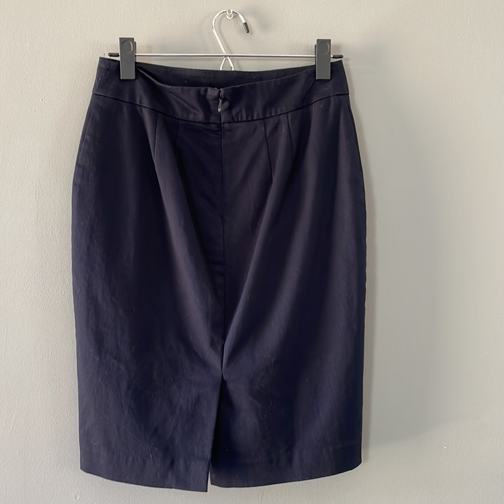 Ann Taylor Navy Pencil Skirt - Picture 2 of 3